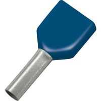 Produktbild zu Tubetto terminale doppio 2,5x10/18,5 con collare blu