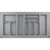 Produktbild zu HETTICH Orga Tray 440 evőeszköztartó,mélység 440-520mm, névl.szél. 1000mm,ezüst