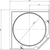 Skizze zu VS COR Wheel Pro sarokszekrény vasalat, KB 900 mm, fehér fa/krómozott acél