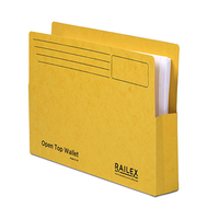 Railex Open Top Wallet OT5 Gold Pack of 25