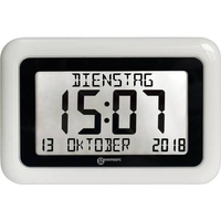 GEEMARC 1558322 À QUARTZ HORLOGE RADIOPILOTÉE BLANC