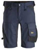 Snickers Workwear 61439504044 Pantalones cortos elásticos AllroundWork Azul Marino-Negro talla 44