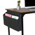 Schreibtisch / Arbeitstisch WORKSPACE H 120 x 60 mit Seitentasche schwarz / walnuss hjh OFFICE