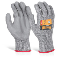 Beeswift Glovezilla Pu Palm Coated Glove Grey 2XL (Pair)