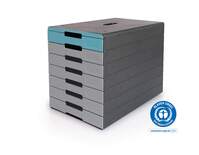 DURABLE Schubladenbox IDEALBOX PRO 7, 1 Stk., anthrazit-blau