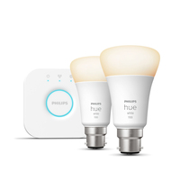 Philips Hue White Starter kit: 2 B22 smart bulbs (1100)