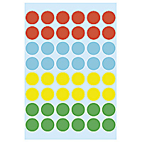 HERMA Multi-purpose labels ø 12 mm colours assorted 240 pcs. selbstklebendes Etikett