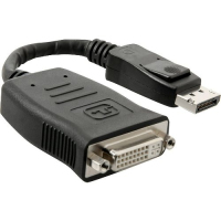 4XEM 4XDPDVID video cable adapter 0.2 m DisplayPort DVI-D Black