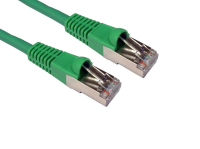 Cables Direct 1.5m Cat6A networking cable Green SF/UTP (S-FTP)