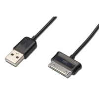 Ednet 31502 cable de teléfono móvil Negro 1 m USB A Samsung 30-pin