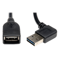 Tripp Lite UR024-18N-RA USB-kabel 0,46 m USB 2.0 USB A Zwart