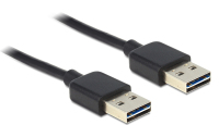 DeLOCK 5m USB 2.0 A USB-kabel USB A Zwart