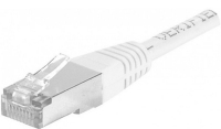 Dexlan RJ-45 Cat6a M/M 0.3m câble de réseau Blanc 0,3 m F/UTP (FTP)