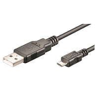 M-Cab 7001302 kabel USB 1 m USB 2.0 USB A Micro-USB B Czarny