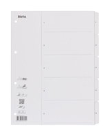 Biella 0469405.01 Tab-Register Numerischer Registerindex Karton Weiß