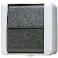 JUNG 807 W commutateur électrique Interrupteur à balancier Noir, Blanc