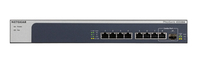 NETGEAR XS508M Beállítást nem igénylő (unmanaged) 10G Ethernet (100/1000/10000) Szürke, Ezüst