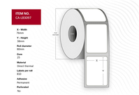 Capture CA-LB3097 printer label White