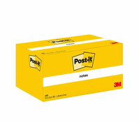 Post-It 7100296172 Rectangle Jaune 100 feuilles Auto-adhésif