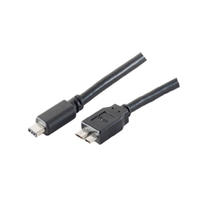 S-Conn 77142-1.0 USB Kabel 1 m USB 3.2 Gen 2 (3.1 Gen 2) USB C Micro-USB B Schwarz