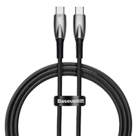 Baseus Glimmer kabel USB 1 m USB 3.2 Gen 1 (3.1 Gen 1) USB C Czarny