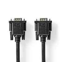 Nedis CCGL59100BK50 VGA kabel 5 m VGA (D-Sub) Zwart