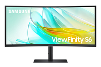 Samsung ViewFinity S6 S65UC monitor komputerowy 86,4 cm (34") 3440 x 1440 px UltraWide Quad HD LCD Czarny