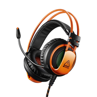 Canyon Corax Headset Vezetékes Fejpánt Játék USB A típus Fekete, Narancssárga