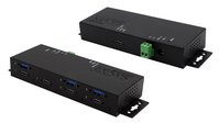 EXSYS EX-1237HMVS hub & concentrateur USB 3.2 Gen 1 (3.1 Gen 1) Type-C 5000 Mbit/s Noir