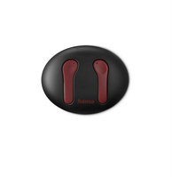 Hama Spirit Unchained Casque True Wireless Stereo (TWS) Ecouteurs Musique Bluetooth Noir, Rouge