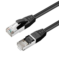 Microconnect STP610S netwerkkabel Zwart 10 m Cat6 F/UTP (FTP)