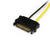 StarTech.com 15cm SATA Strom auf 6 pin PCI Express Grafikkarten Stromkabel - PCIe Y-Kabel Adapter