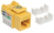 Intellinet Cat5e Modularbuchse, UTP, Keystone Jack, gelb, benötigt LSA-Auflegewerkzeug