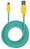 Manhattan USB-A to Micro-USB Braided Cable, 1.8m, Male to Male, 480 Mbps (USB 2.0), Teal/Yellow, Polybag