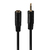 Lindy 35698 audio kabel 0,2 m 2.5mm 3.5mm Zwart