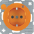 Berker Steckdose mit Schutzkontaktstift und Kontroll-LED R.1/R.3 orange, glänzend
