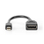 Nedis CCGB37454BK02 cable DisplayPort 0,2 m Mini DisplayPort Negro