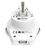 Skross 1.500268 power plug adapter Type B Universal White
