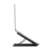 Manhattan Laptop and Tablet Stand, Adjustable (5 positions), Suitable for all tablets and laptops up to 15.6", Portable and Lightweight, Steel, Black, Lifetime Warranty