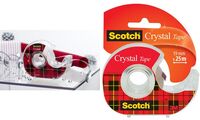 Scotch Ruban adhésif Crystal Clear 600, avec dévidoir (9011332)