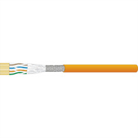 DÄTWYLER Installationskabel Uninet 7150 S/FTP (PiMF) 4P, LSOH, Kat.7 (Class F), orange, 100m