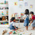Relaxdays Bücherregal Kinder, Standregal mit 5 Fächern, Flur, Wohn- & Kinderzimmer, Standregal, 152 x 80 x 40 cm, weiß