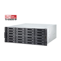 QNAP NAS 24 fiókos TS-h2483XU-RP-E2236-128G XEON 6x3,4GHz, 4x32GB RAM, 4x1000/100, 2x10GbE SFP+ SmartNIC port, 2x10GBase