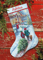 Counted Cross Stitch Kit: Christmas Tradition Stocking