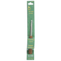 Crochet Hook: Aluminium with Bamboo Handle: 14cm x 6.00mm