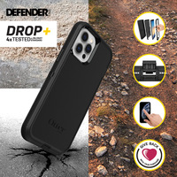 OtterBox Defender - Funda Protección Triple Capa para Apple iPhone 12 Pro Max Negro - ProPack - Funda