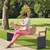 Kube Design Wood and Steel Seat - 1200mm Length - Mahogany - PROCITY Grey