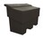 10 Cu Ft Grit Bin - 285 Litre / 285 kg Capacity - Yellow Base with Recycled Black Lid