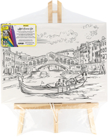 ONLINE Artist Leinwand Set Venice 61040/3 inkl. 6 Brushpens 30x23cm