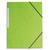 PERGAMY Chemise simple à élastique en carte lustrée 5/10eme 390g.Coloris Vert clair. Dimensions 24x32cm